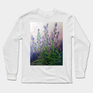 Bluebells watercolour painting Long Sleeve T-Shirt